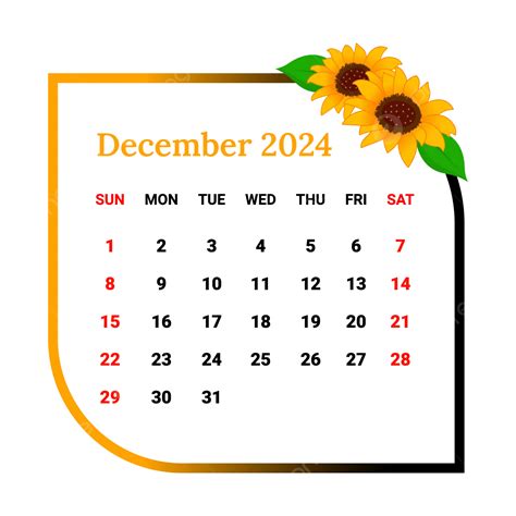 december 2024 calendar