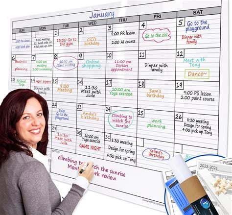 erasable whiteboard calendar