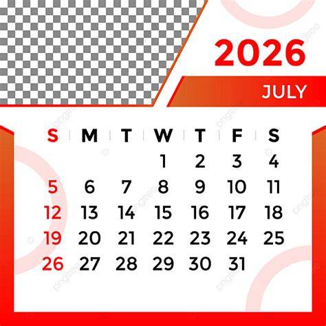 july 2026 calendar