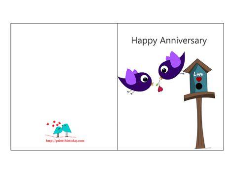Free Anniversary Cards Printable