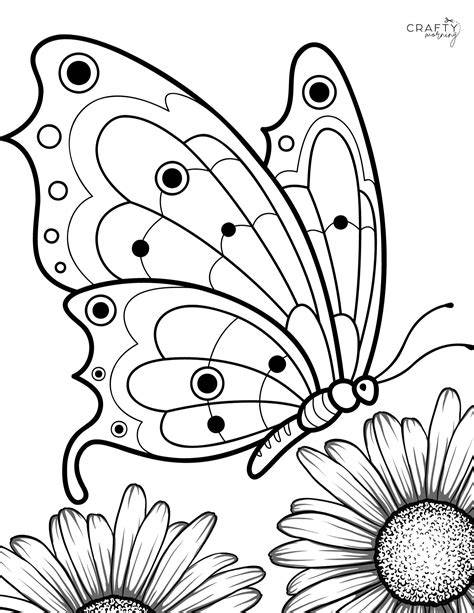 Free Butterfly Coloring Pages