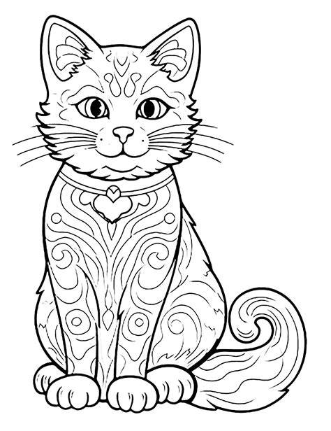 Free Cat Coloring Pages