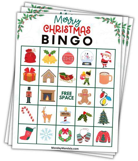 Free Christmas Bingo Cards Printable