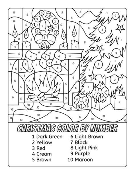 Free Christmas Colour By Numbers