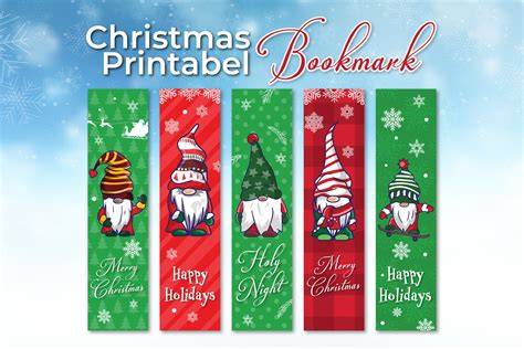 Free Christmas Printable Bookmarks