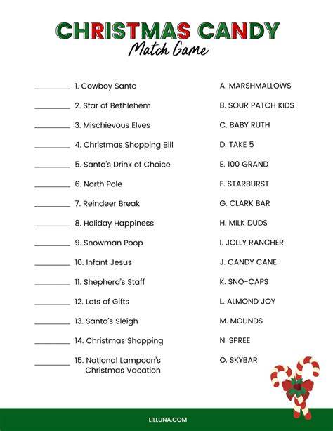 Free Christmas Printable Games