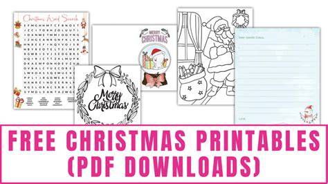 Free Christmas Printables Pdf For Adults