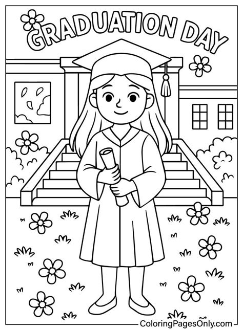 Free Coloring Pages For Graduation