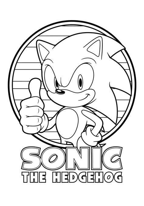 Free Coloring Pages Sonic The Hedgehog