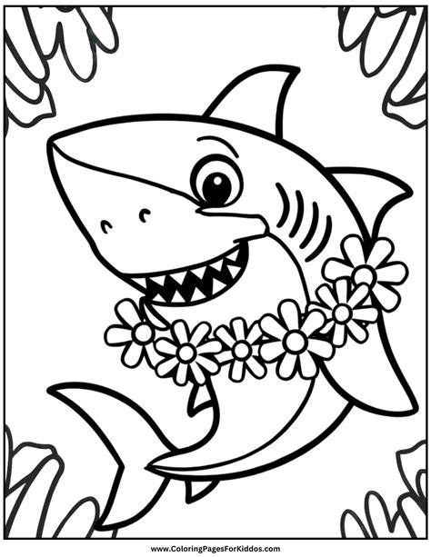 Free Coloring Pictures Of Sharks