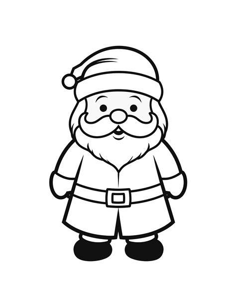 Free Coloring Santa Claus Pages