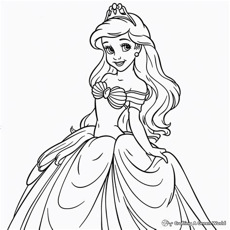 Free Colouring Pages Princess