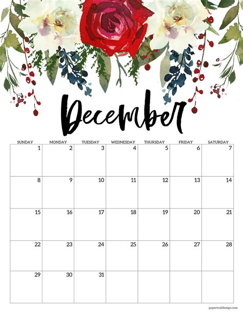 Free December Calendar 2024