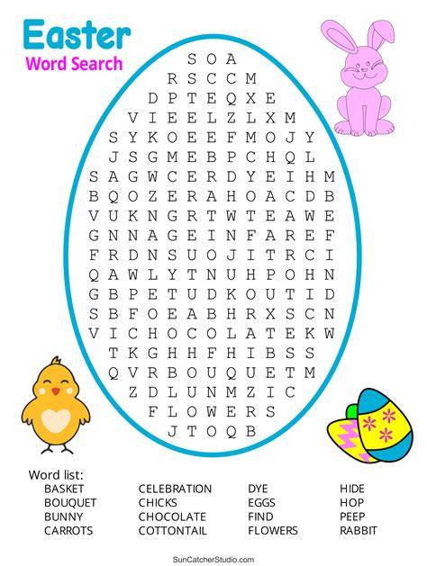 Free Easter Word Search Printables