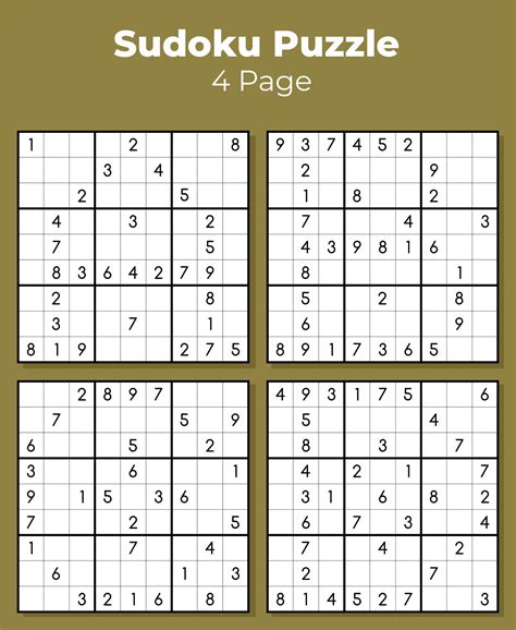 Free Easy Sudoku Printables