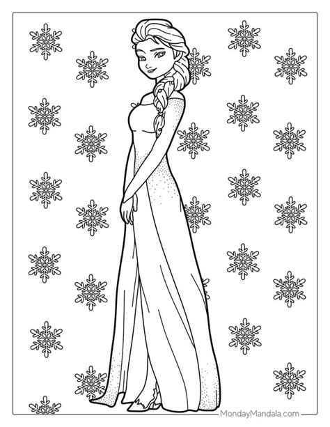 Free Elsa Coloring Pages