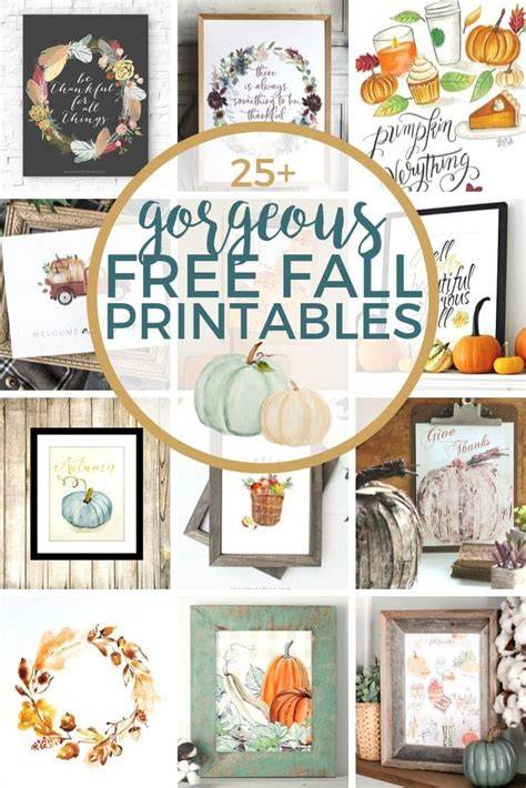 Free Fall Printables