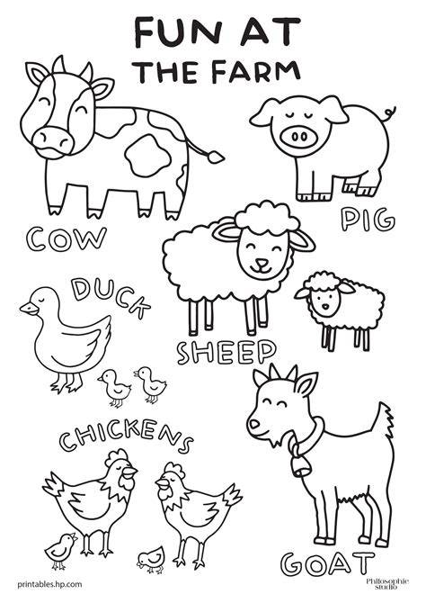 Free Farm Animal Coloring Sheets