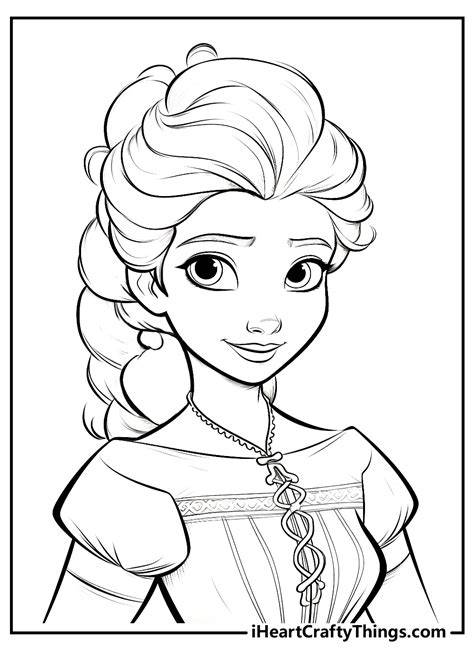 Free Frozen Printable Colouring Pages