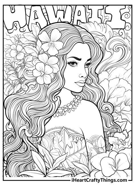 Free Hawaiian Coloring Sheets
