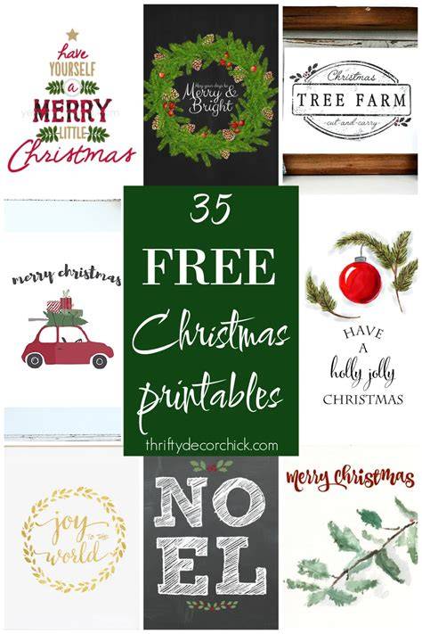 Free Holiday Printables