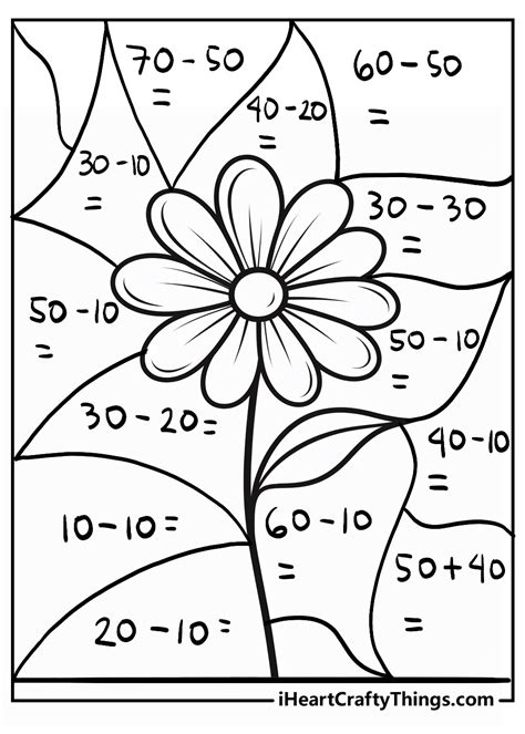 Free Math Coloring Worksheets