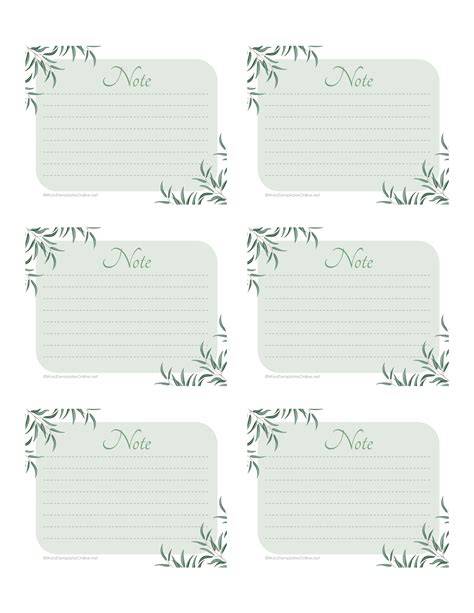 Free Note Cards Printable