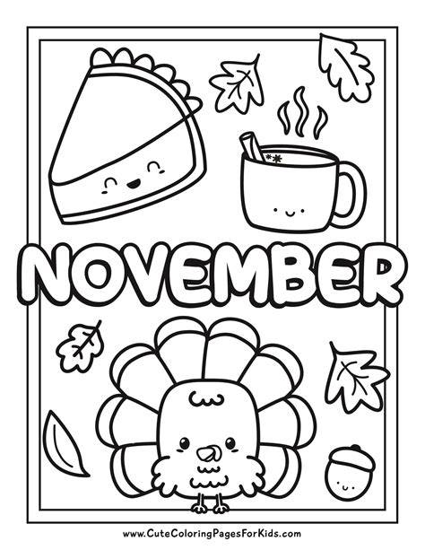 Free November Coloring Sheets