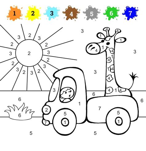 Free Online Coloring By Numbers