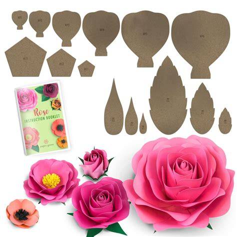 Free Paper Flower Templates Printable