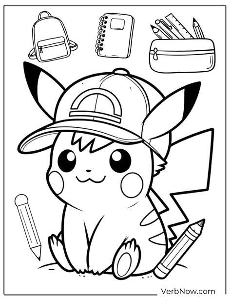 Free Pikachu Coloring Pages