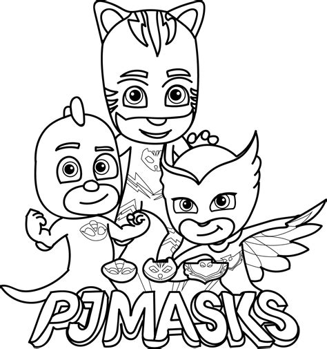 Free Pj Mask Coloring Pages