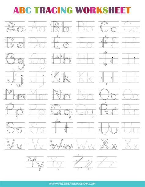 Free Preschool Alphabet Worksheets Printables