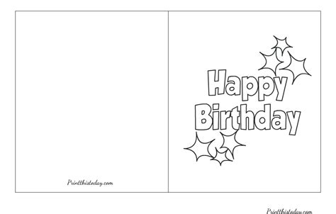 Free Print Birthday Card