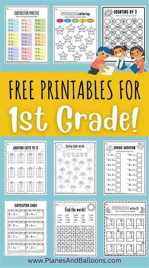 Free Printable 1st Grade Worksheets
