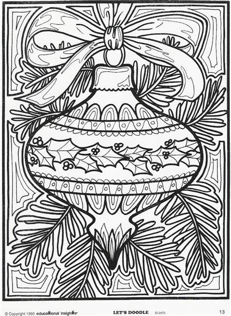 Free Printable Adult Christmas Coloring Pages