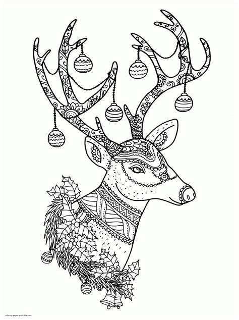 Free Printable Adult Christmas Coloring Sheets