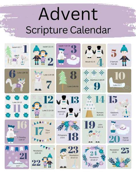 Free Printable Advent Calendar Pdf
