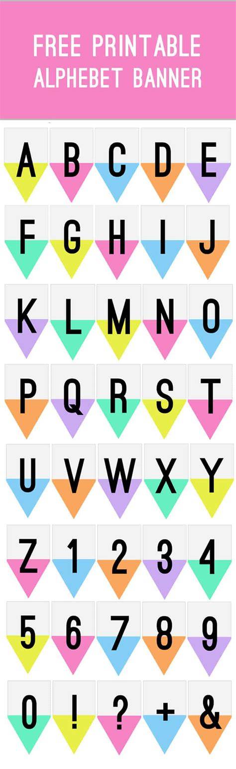 Free Printable Alphabet Banner
