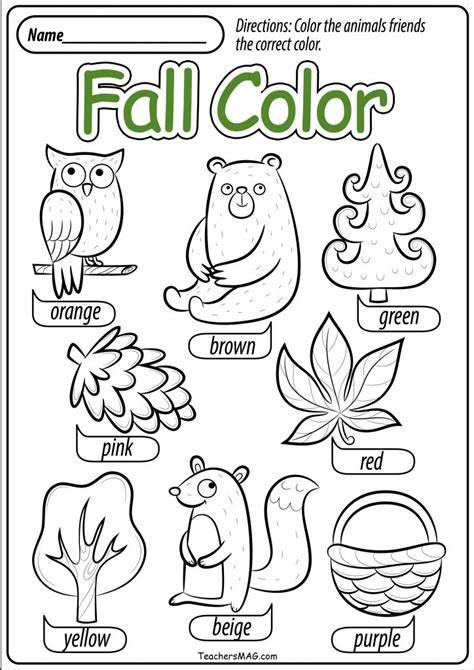 Free Printable Autumn Worksheets