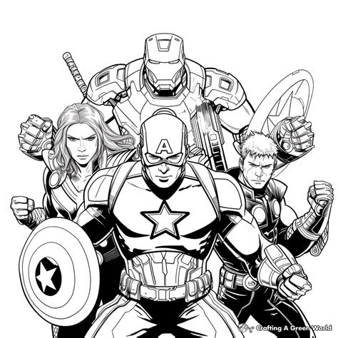 Free Printable Avengers Coloring Pages