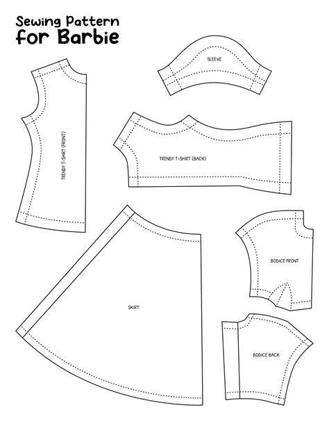 Free Printable Barbie Clothes Patterns Pdf