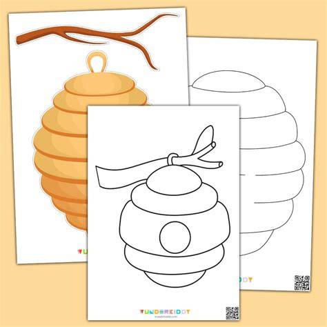 Free Printable Beehive Template