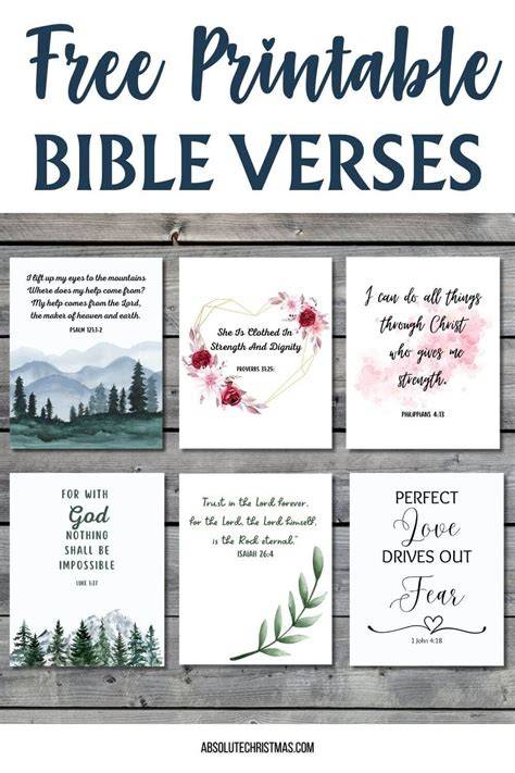 Free Printable Bible Quotes