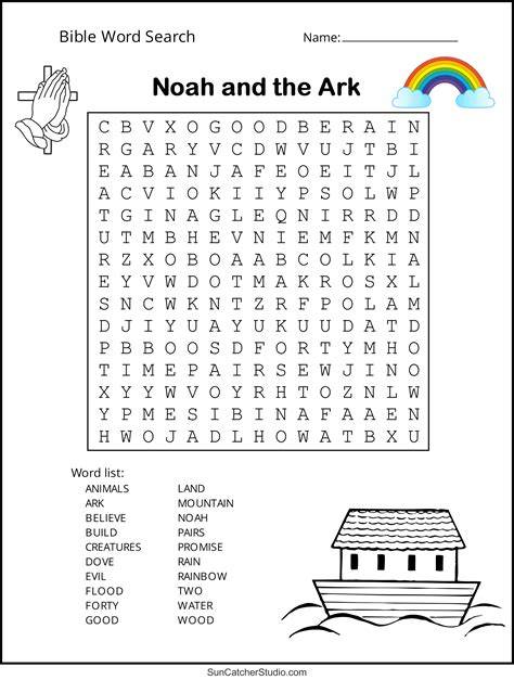 Free Printable Biblical Word Search Puzzles