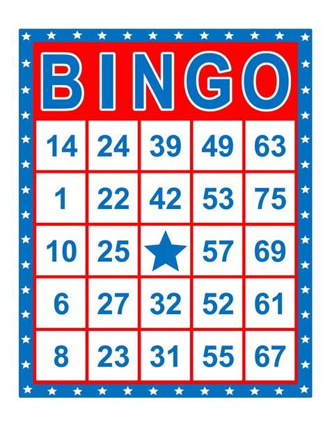 Free Printable Bingo Game Cards