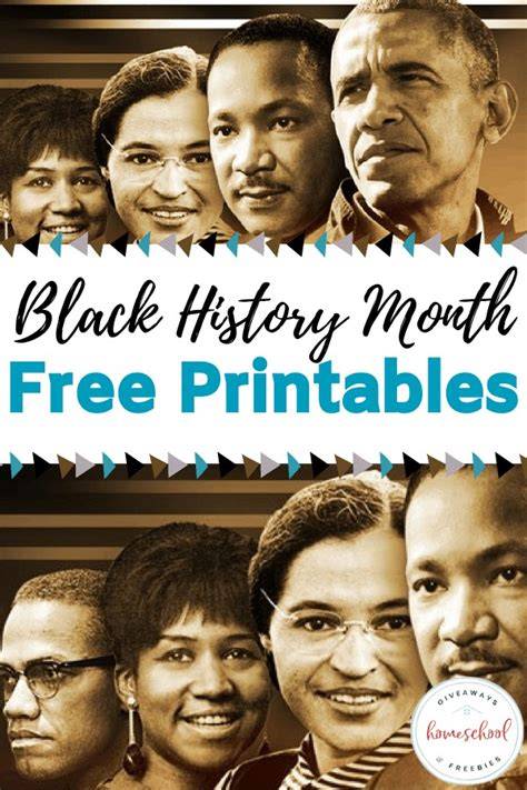 Free Printable Black History Worksheets