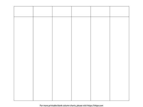 Free Printable Blank Column Chart