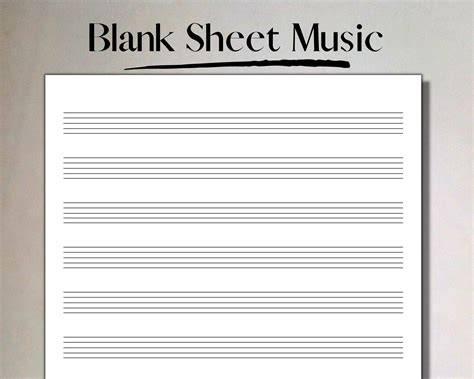 Free Printable Blank Music Sheets