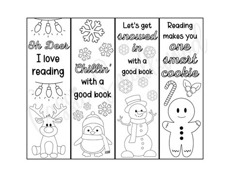 Free Printable Bookmarks For Christmas